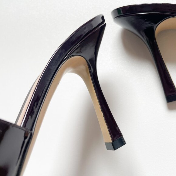 Bottega Veneta Stretch Gloss Sandals Leather Mule Oxide EU 37 US 7 NEW - Picture 10 of 15